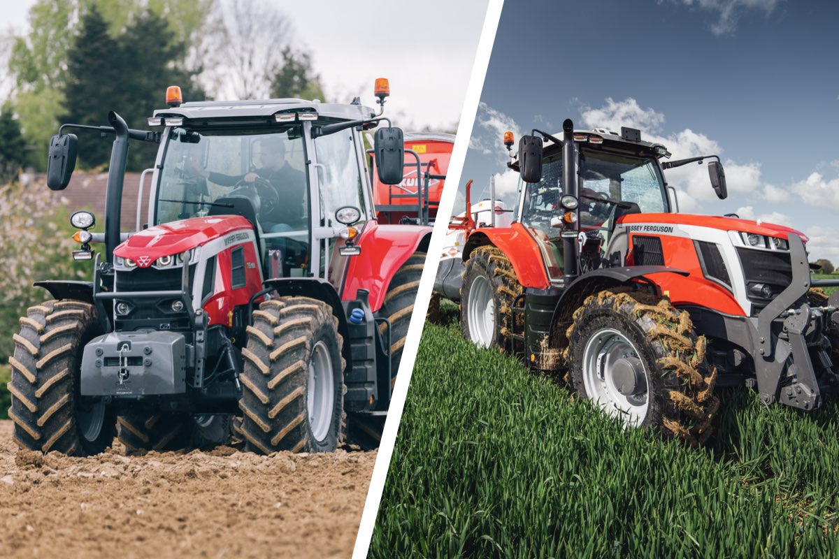 La media potenza di Massey Ferguson: a sinistra MF 7S, a destra MF 6S